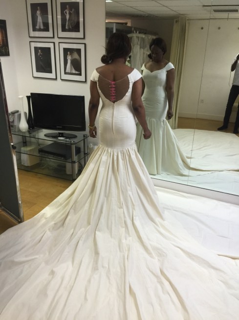 Ruby's second toile fitting.